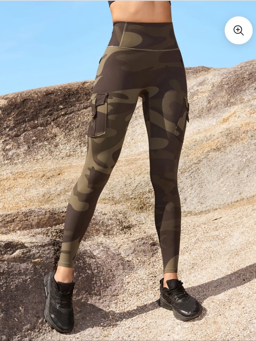 Firmabs Two‑Piece Set — Olive Cutout Top + Camo Tactical Joggers - Picture 9 of 13